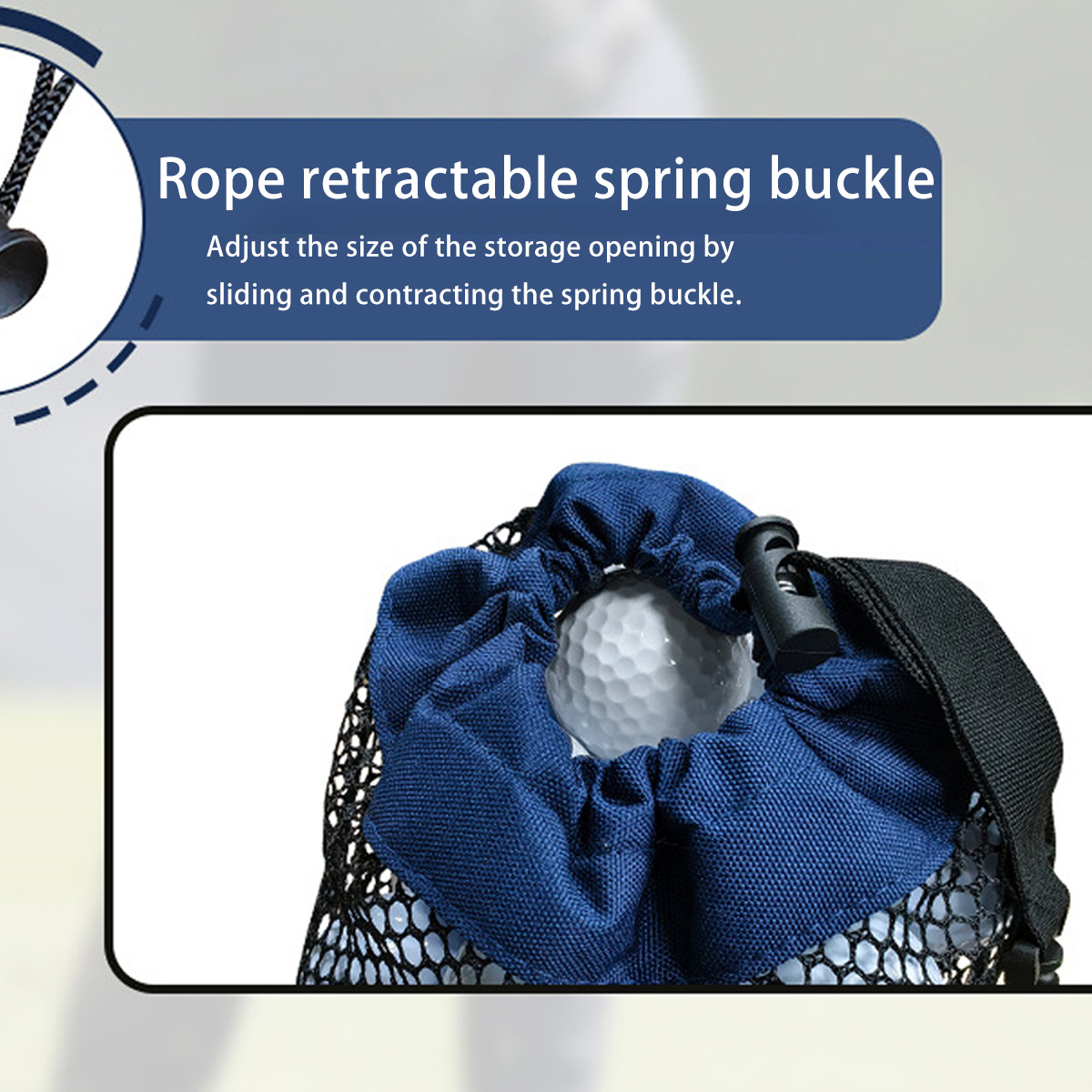 Bolsa de malla portátil con co - Golf Bag reseña y precio